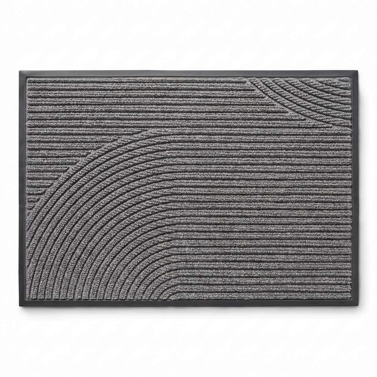 Adarra entry door mat in grey on a white background