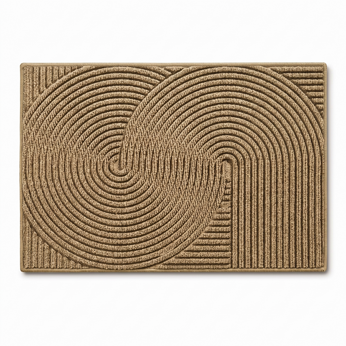 Adarra entry door mat in khaki on a white background