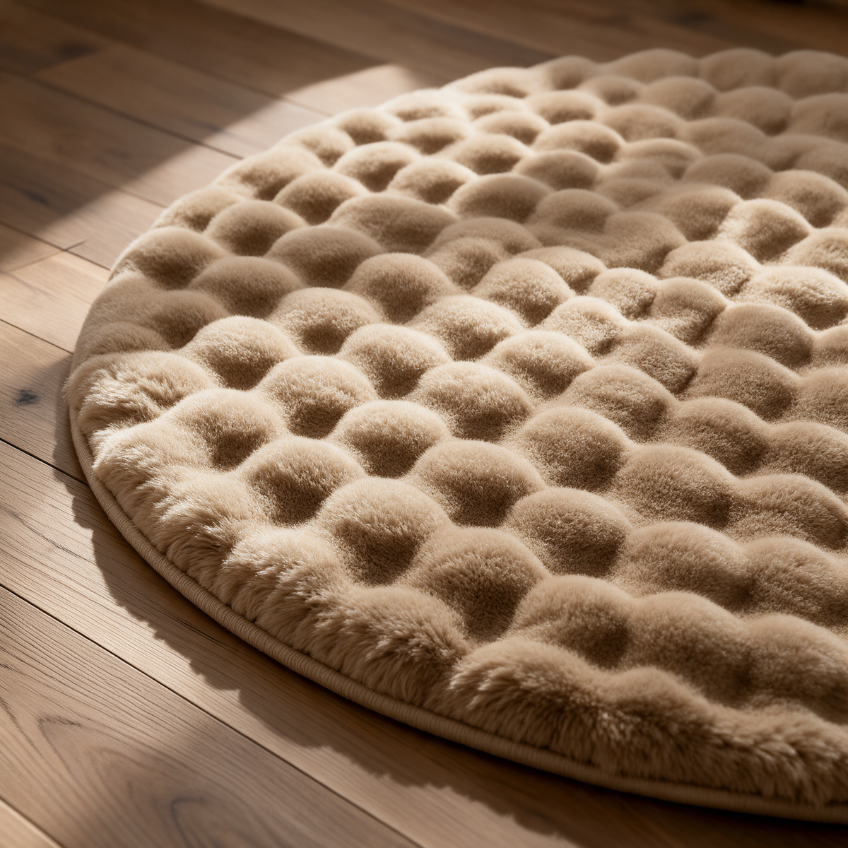 Nerja rug in khaki bubble texture detail