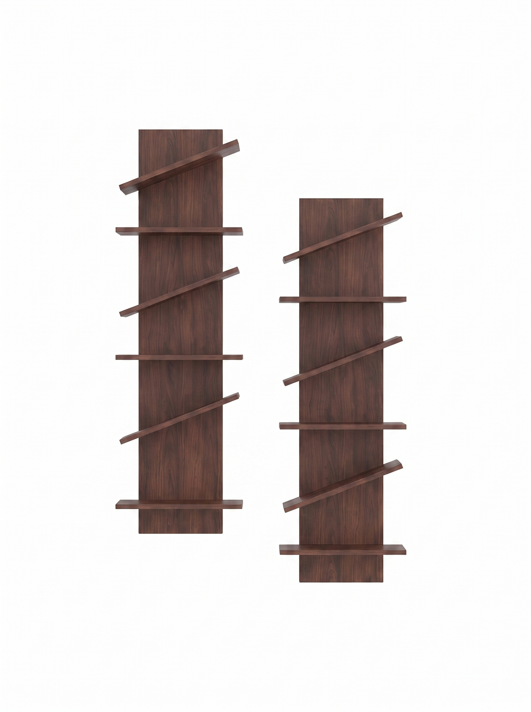 Duero Z shaped wall mounted shoe display shelf set of two