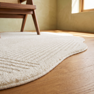 Alcala rug pile and irregular edge detail