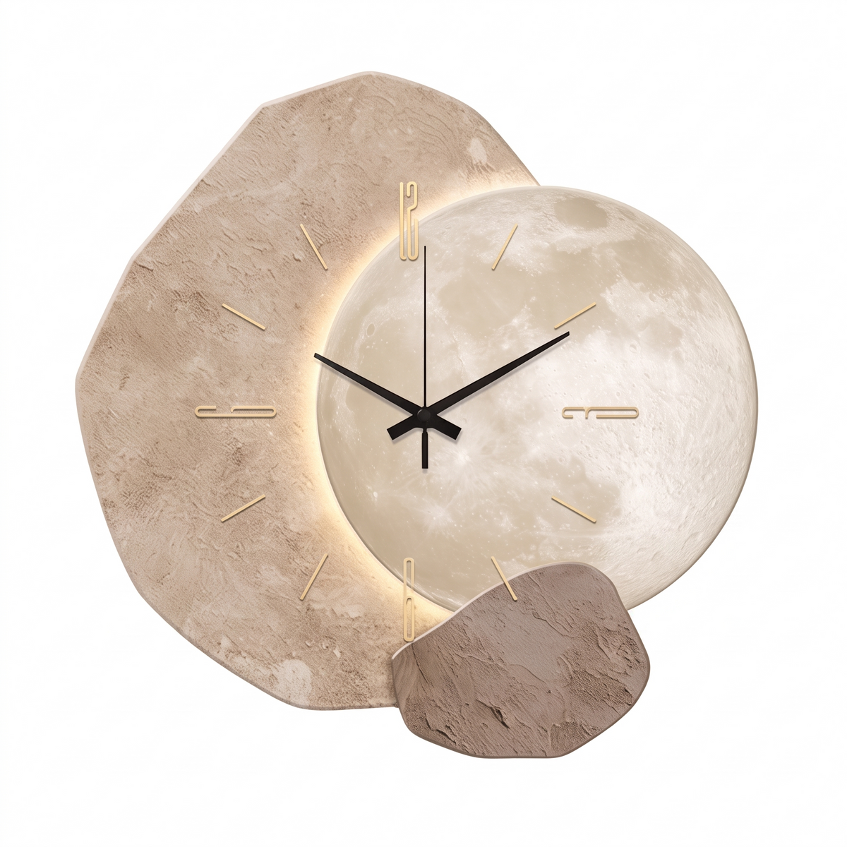 Selene backlit wall clock style type 2 on a white background