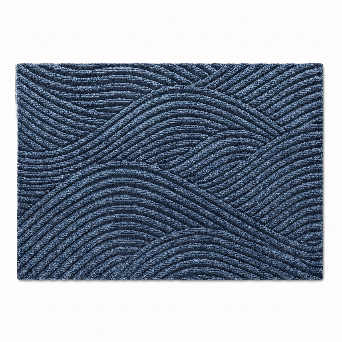 Adarra entry door mat in blue on a white background
