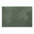 Adarra entry door mat in green on a white background