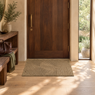 Adarra Non Slip Polypropylene Entry Door Mat for High Traffic Doorways, Khaki, in the entry hall
