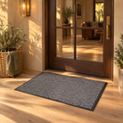 Adarra Non Slip Polypropylene Entry Door Mat for High Traffic Doorways, Grey, golden hour