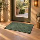 Adarra Non Slip Polypropylene Entry Door Mat for High Traffic Doorways, Green, golden hour