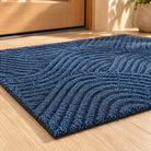 Adarra Non Slip Polypropylene Entry Door Mat for High Traffic Doorways, Blue, material detail